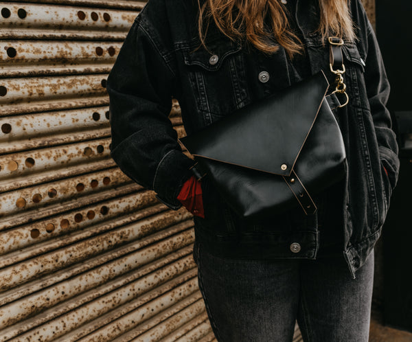 Black Horween Leather Hip Pouch no.2