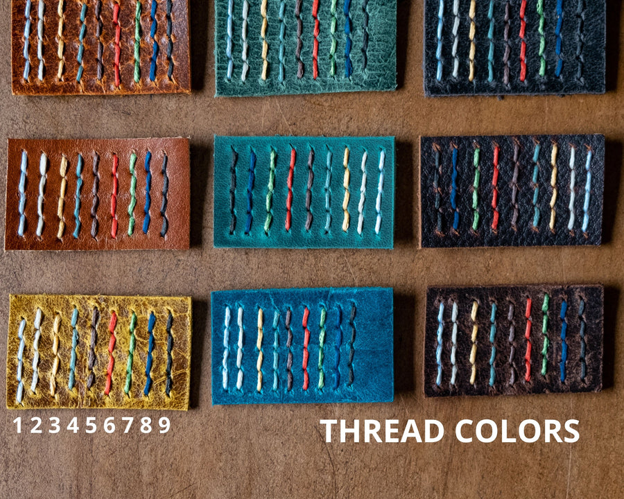 thread colors available for memory card wallet