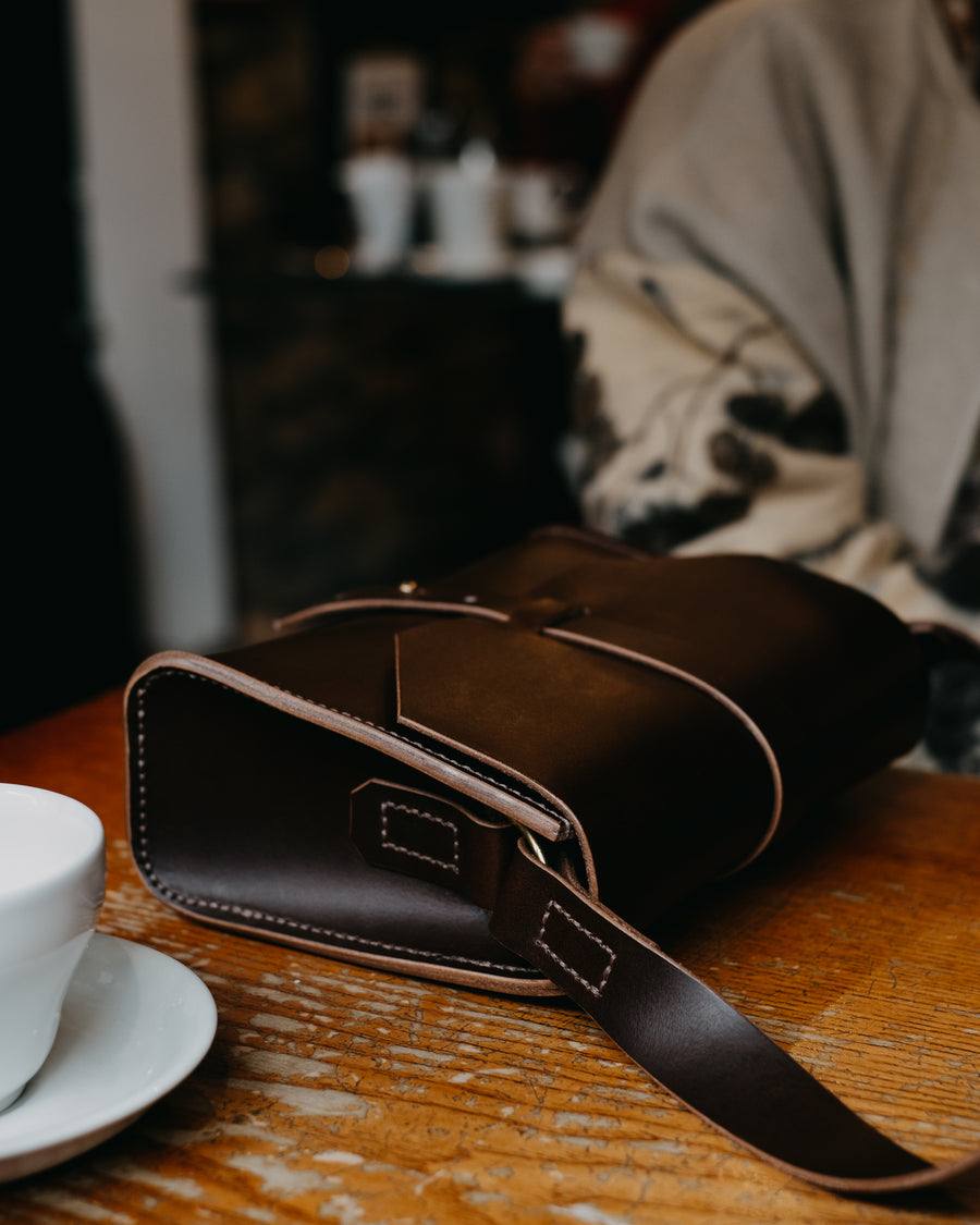 ethically made leather bag
