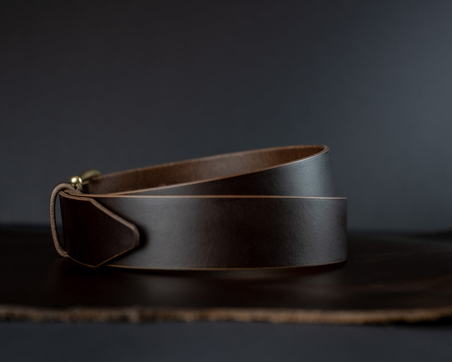 Full grain vegetable tanned leather belt, The No. 34 - Foresta