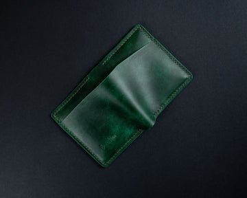The No. 32 Leather wallet - Green