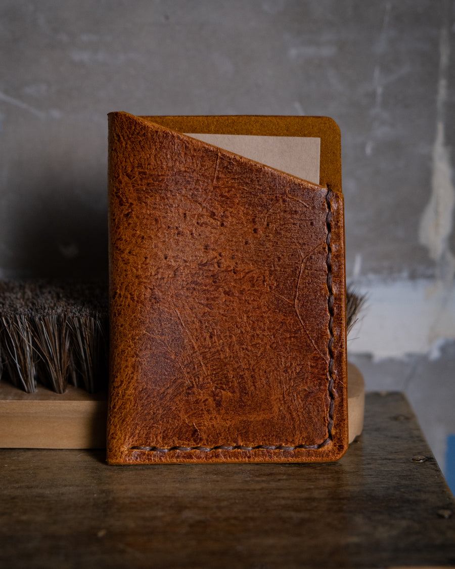 Rugged leather cards wallet, The No. 33 - READY TO SHIP