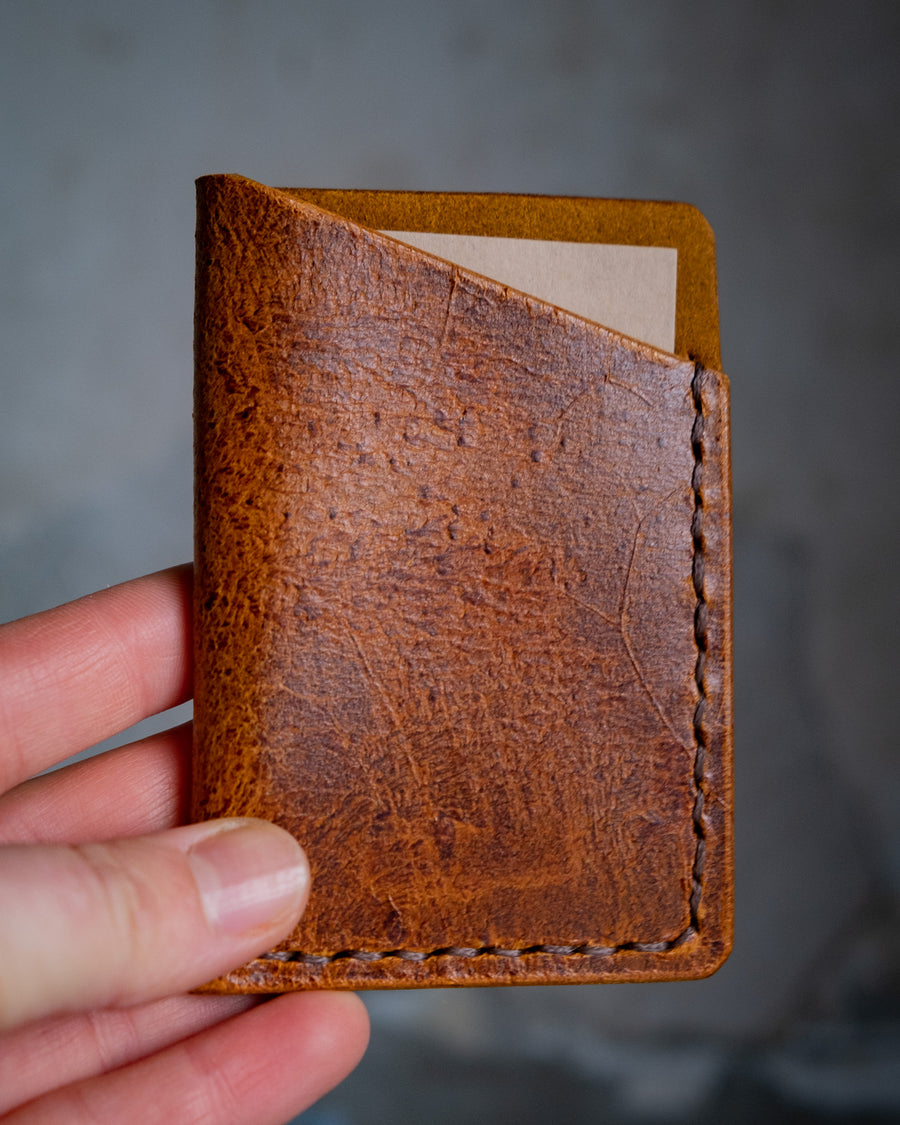 Rugged leather cards wallet, The No. 33 - READY TO SHIP