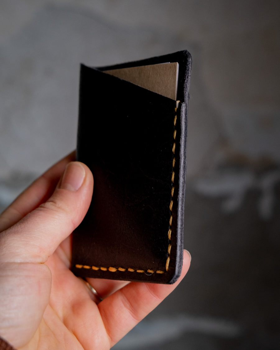 Slim leather cards wallet, The No. 33 - READY TO SHIP