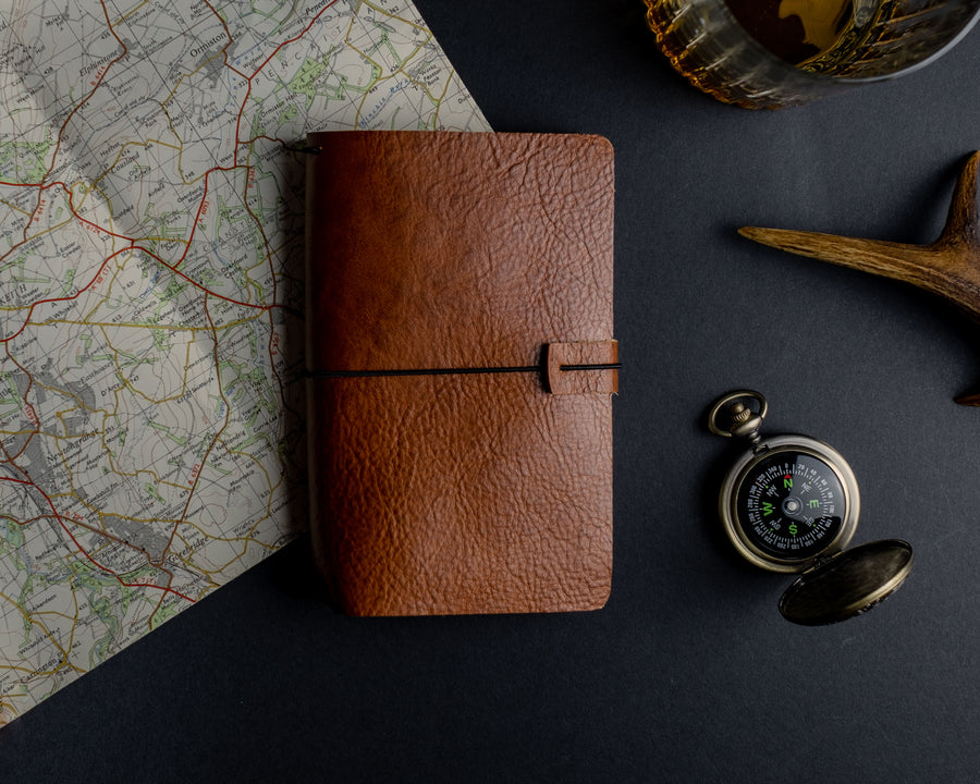 Leather notebook cover - Field Notes & Moleskine Cahier - The No. 44