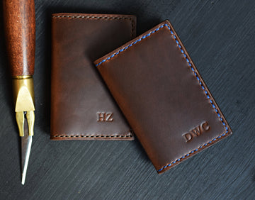 Horween leather cards wallet, The No. 27