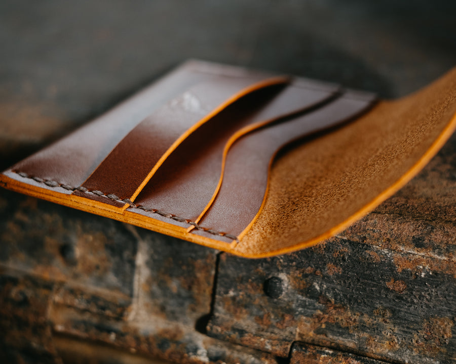 Leather cards wallet - The No. 92 Brown