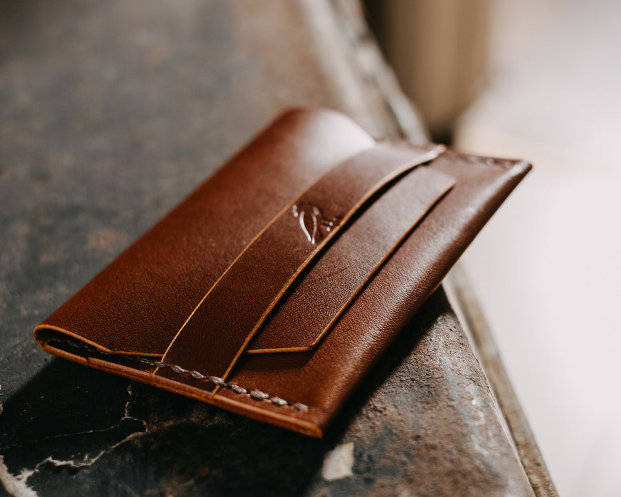 Leather cards wallet - The No. 92 Brown