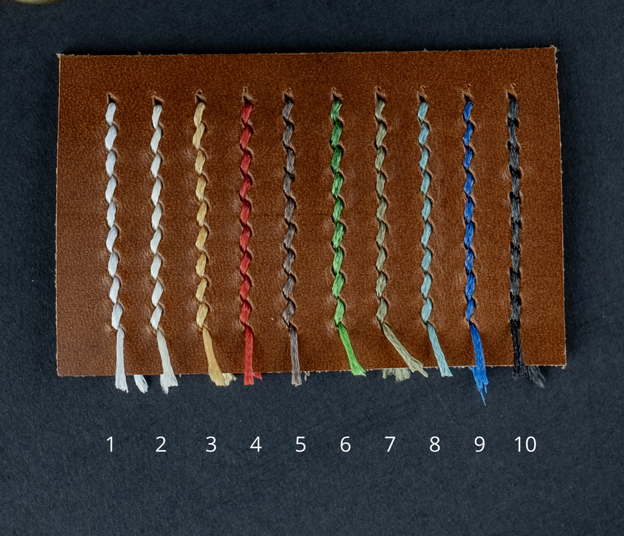 thread color options for hand stitching 