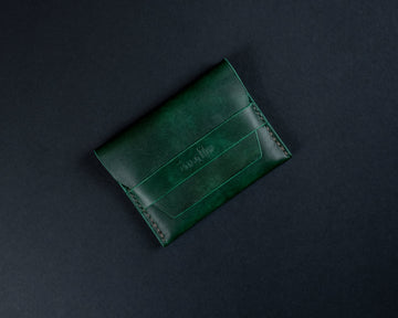 full grain leather cards wallet, pouch cards wallet