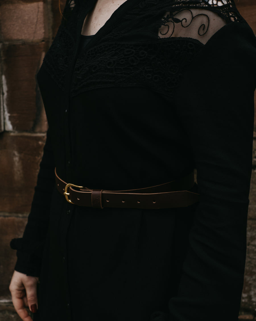 ELENA leather corset belt